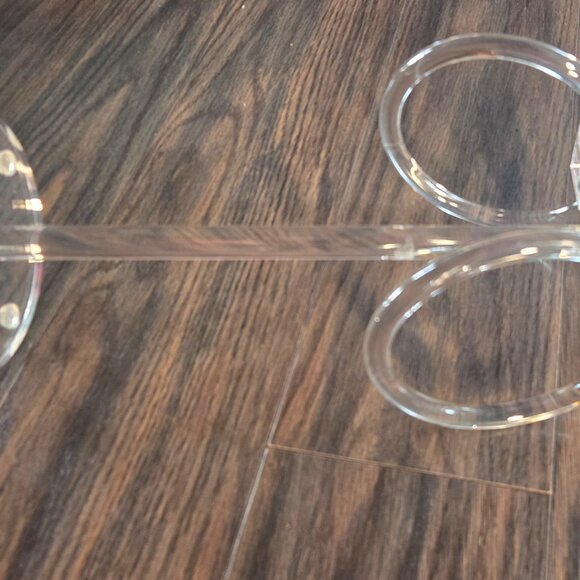 Contemporary Style Standing Acrylic Towel/Jewelry Holder w/ Costume Jewelry - Picture 8 of 8